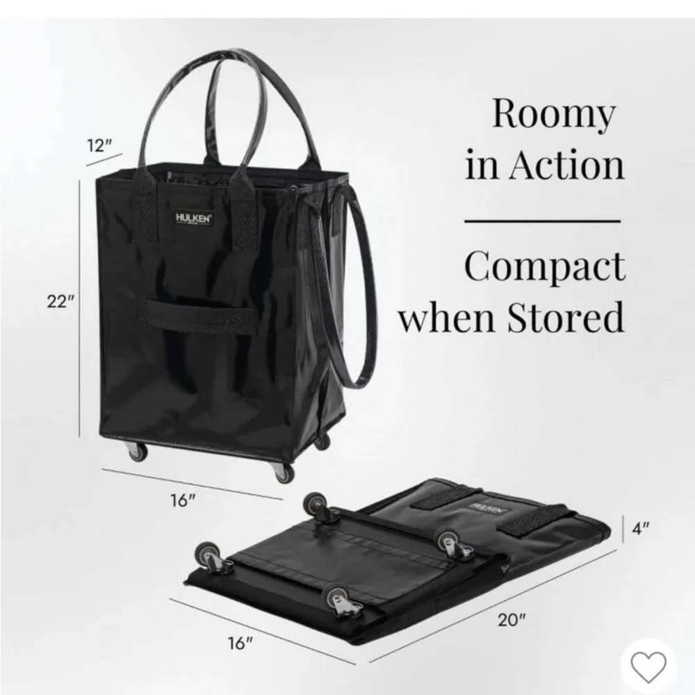 HULKEN Original Rolling Tote Bag
Medium Black - Picture 4 of 5
